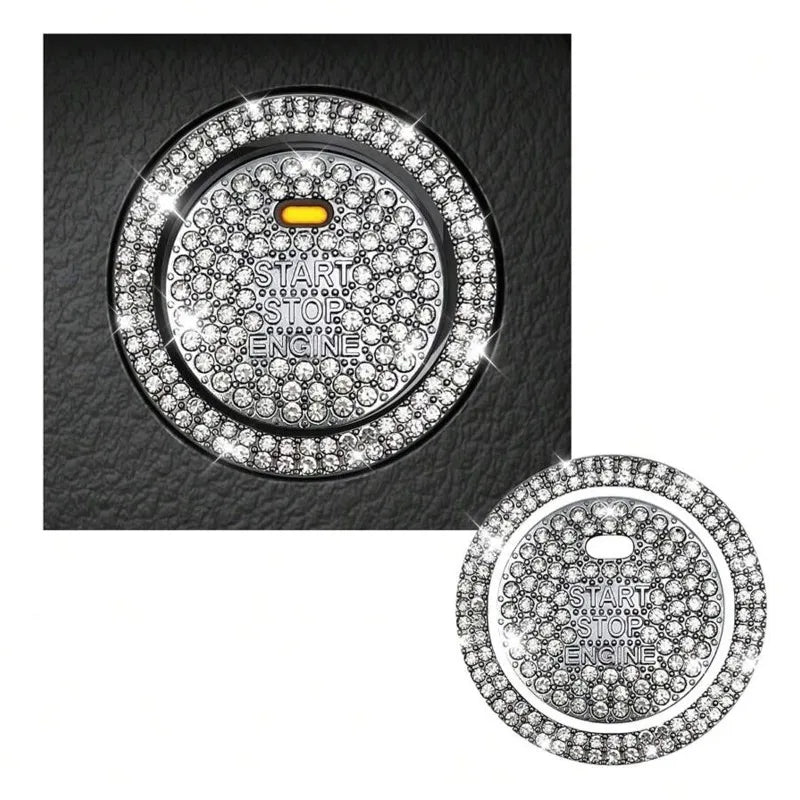 Crystal Rhinestone Car Start Button Cover