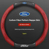 Carbon Fiber Steering Wheel Cover for Ford Models