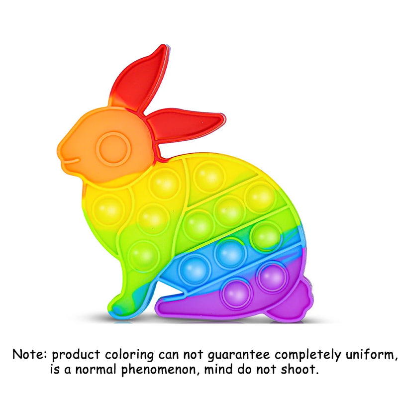 Rainbow Pop-It Fidget Board - Sensory Stress Relief Toy
