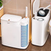 Slim 2-in-1 Bathroom Trash Can with Toilet Brush Holder