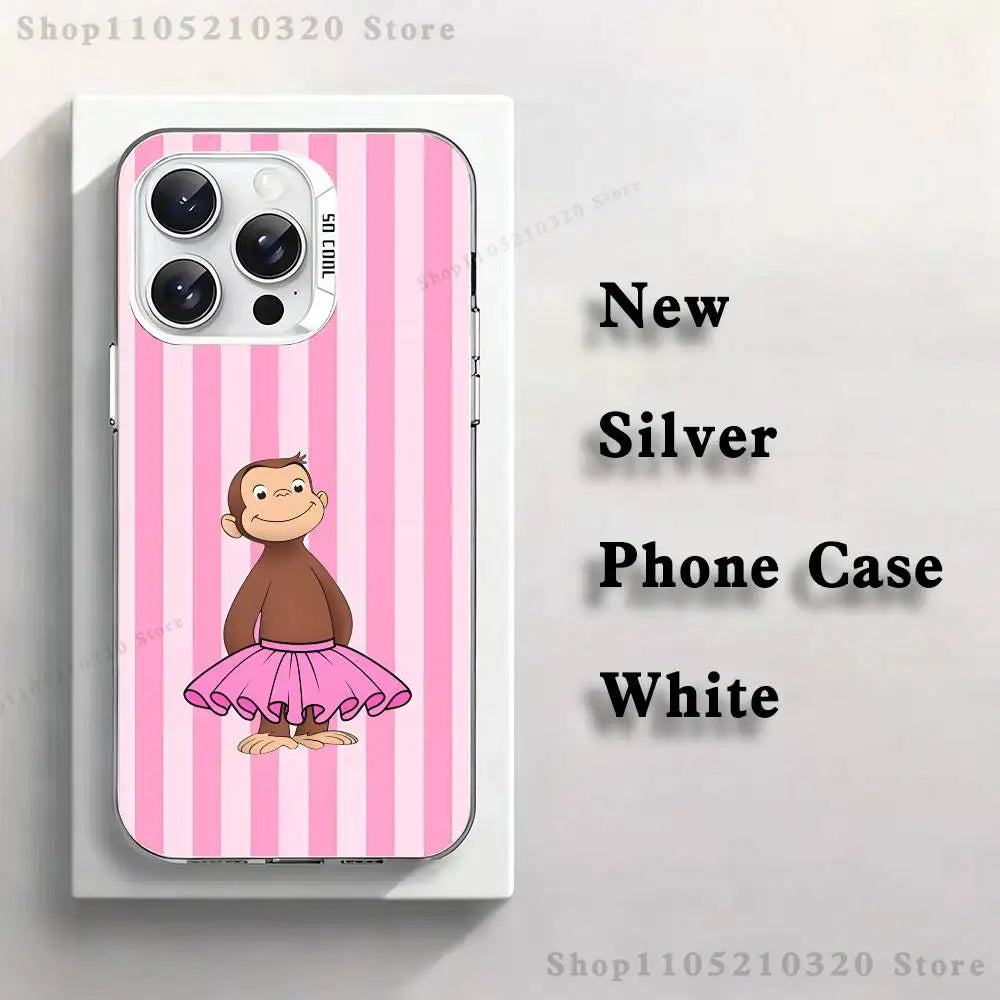 Coque de téléphone avec design de singe mignon pour iPhone