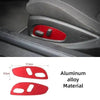 Red aluminum alloy trim kit for Chevrolet Camaro interior and exterior components