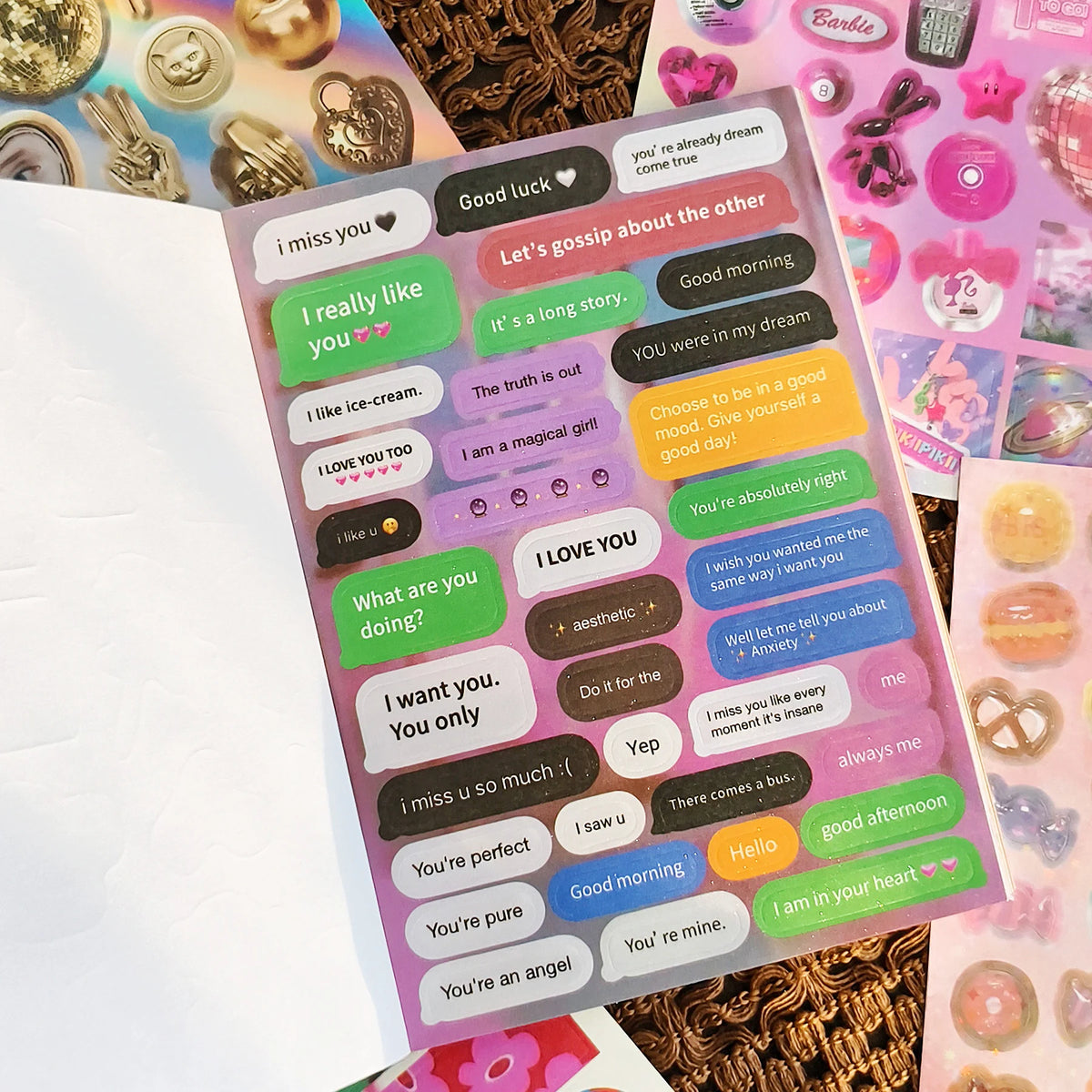 Happiness Series Sticker Book – 750+ Assorted Designs for Journaling & Scrapbooking