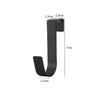 Stainless Steel Over-the-Door Hooks for Kitchen and Bathroom Storage