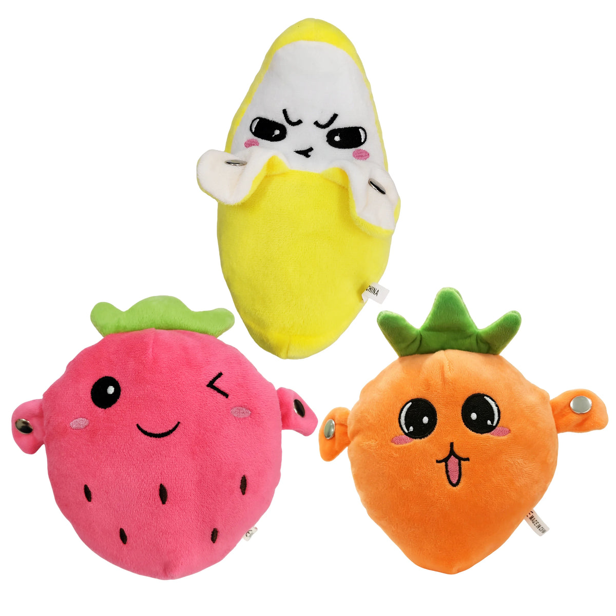 Interactive Musical Fruit Plush Toys with Touch-Activated Sounds