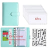 A6 PU Leather Budget Binder with Cash Envelope Organizer
