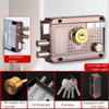 Stainless Steel Exterior Door Lock with 5 Keys