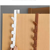 5-Hook Over-the-Door Coat Hanger for Closet & Cabinet Storage