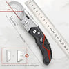 Folding Utility Knife with Replaceable Blade and Safety Lock