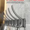 No-Drill Wall-Mounted Coat Rack with 6 Hooks