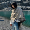 Men's Vintage Fringe Cape Coat