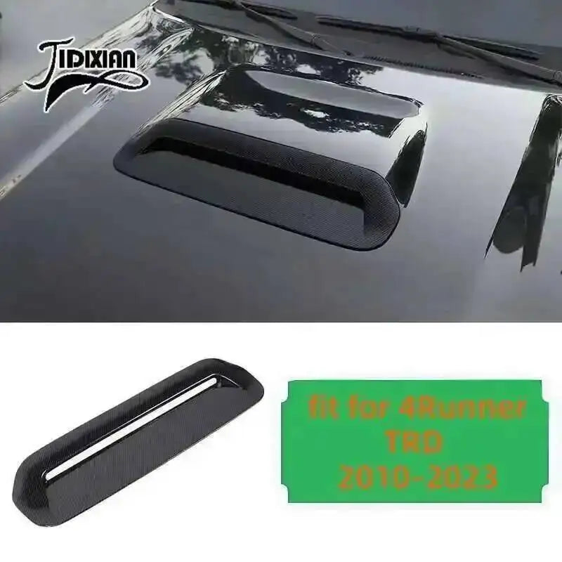 Black carbon fiber trim kit for Toyota 4Runner, designed for model years 2010-2023.