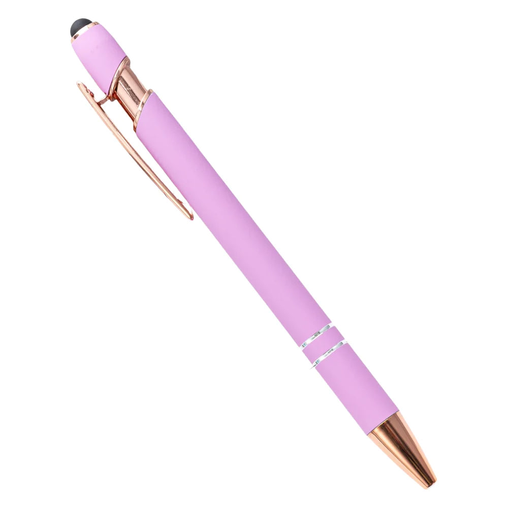 2-in-1 Stylus Pen with Retractable Ballpoint – Pack of 5