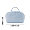 Wide-Open Lay-Flat Makeup Bag with Water-Resistant Lining