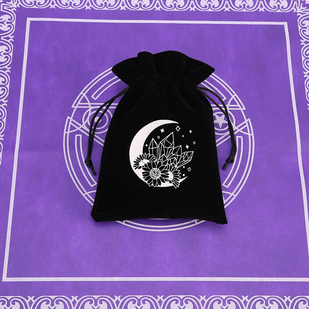 Black Velvet Tarot Card Storage Bag