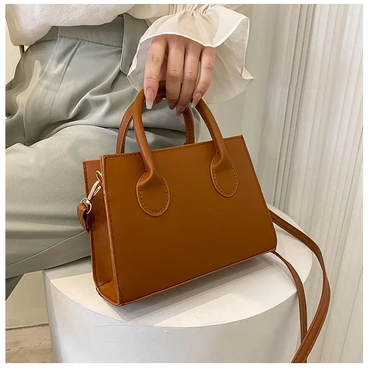 Minimalist Square PU Leather Crossbody Bag