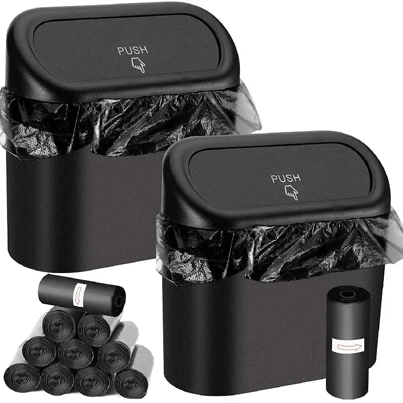 Compact Leak-Proof Car Trash Can