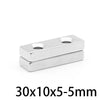 Rectangular Neodymium Block Magnets with Countersunk Holes