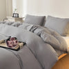 Washed Cotton Duvet Cover – Minimalist Solid Color Bedding