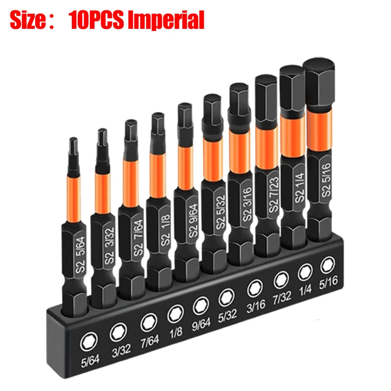 Magnetic Allen Wrench Drill Bit Set with Hex Shank