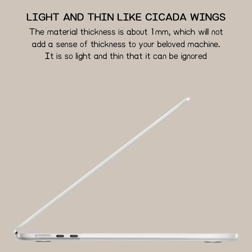 Clear Hard Shell Case for MacBook Pro 13 Inch (2016–2022, M1 & Intel)