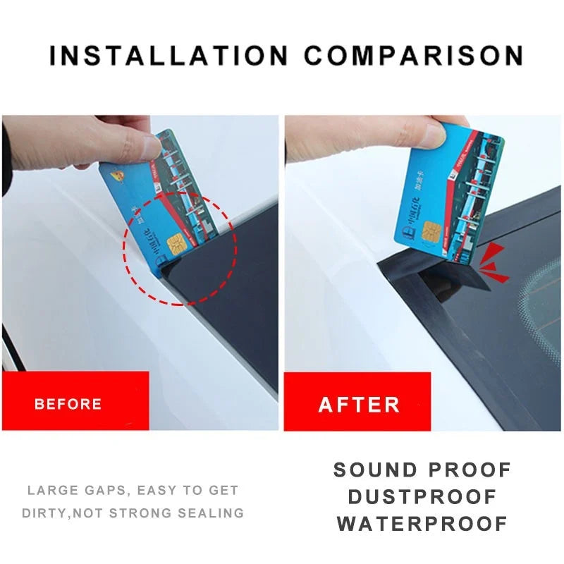 Flexible Rubber Weather Seal Strip for Car Windshield & Sunroof