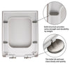 Soft-Closing Toilet Seat with Anti-Bacterial Lid