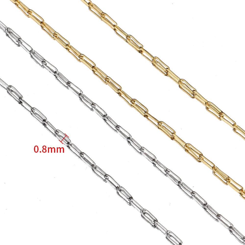 Gold Stainless Steel Cable Chain for Jewelry Making