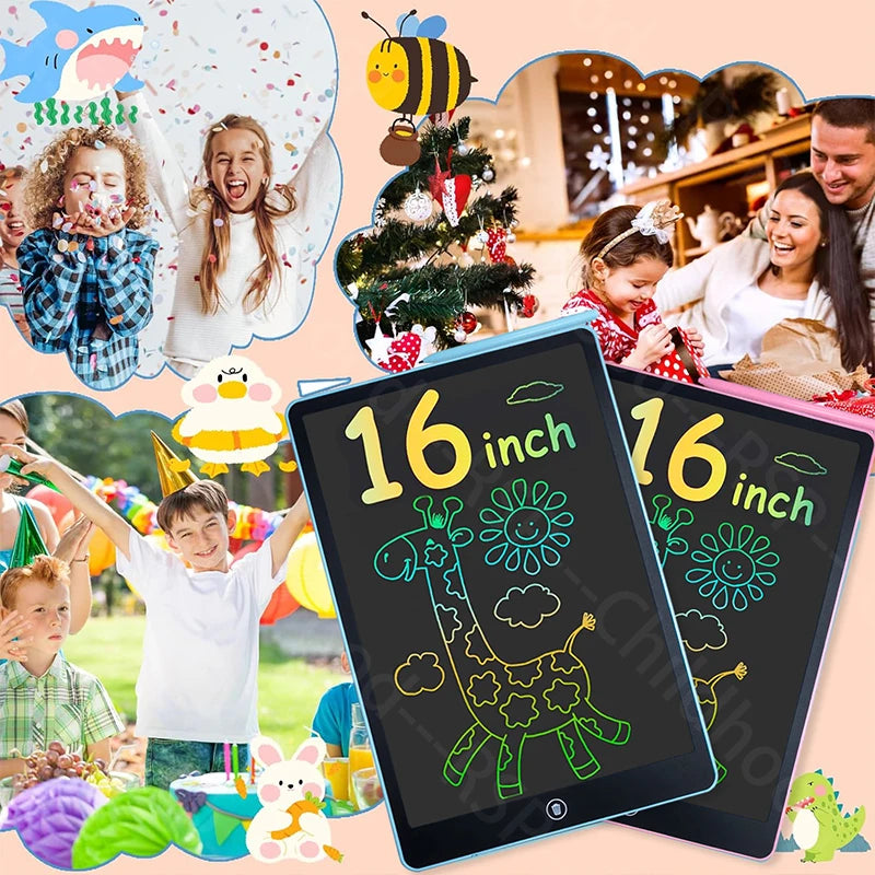 16-Inch Colorful LCD Drawing Tablet for Kids