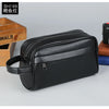Vintage Leather Men's Clutch Bag with Detachable Waist Strap