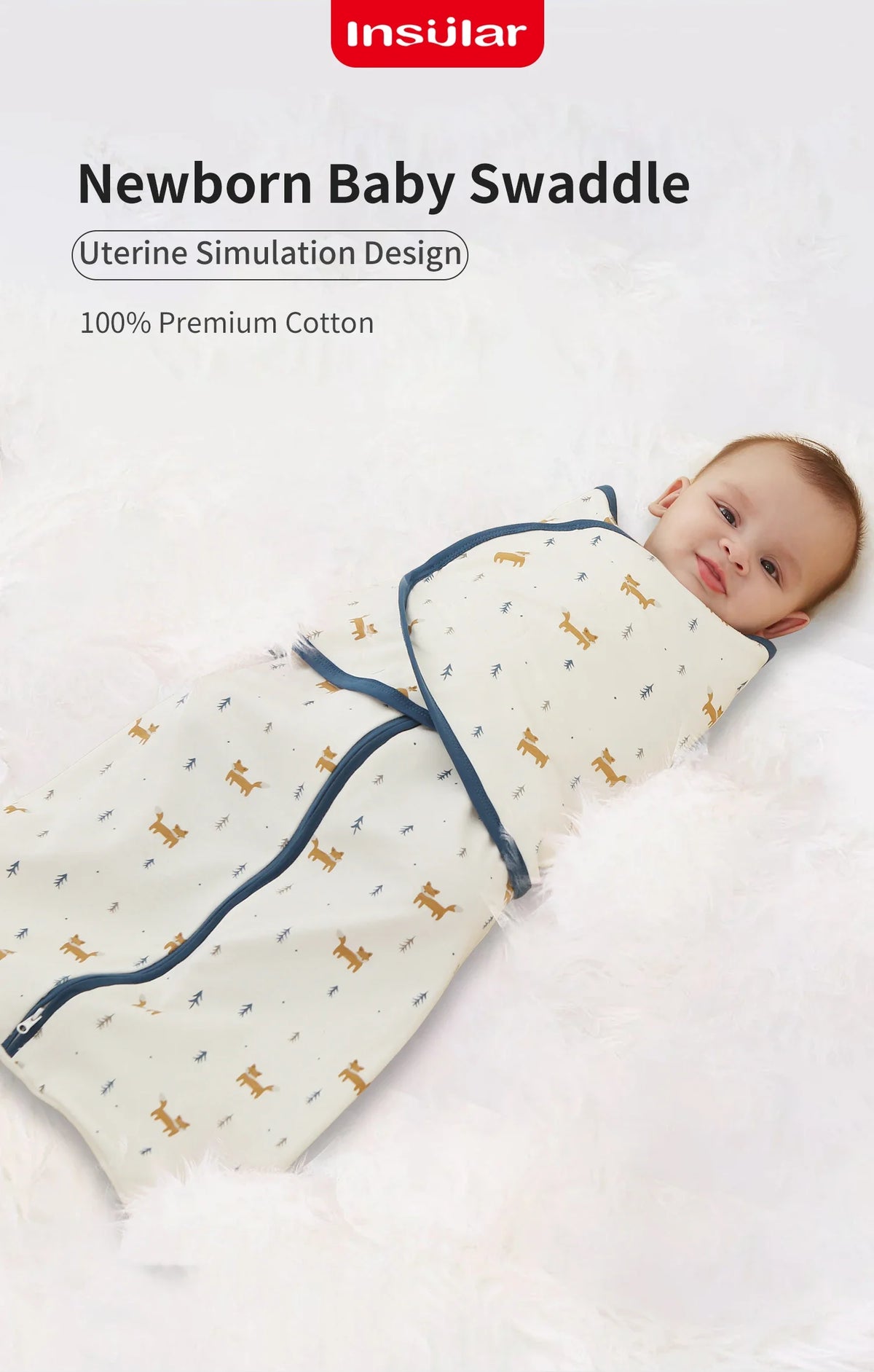 Lightweight Cotton Baby Sleeping Bag for Newborns
