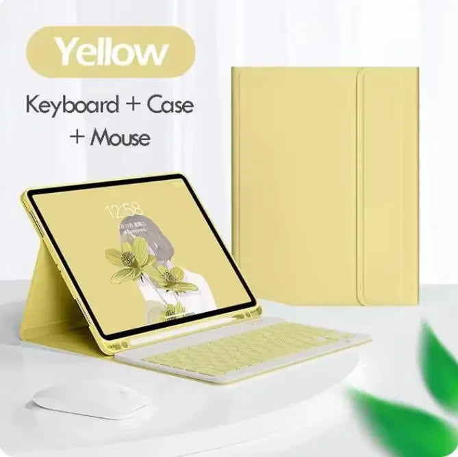 Magnetic Keyboard Case for iPad with Protective Stand Cover