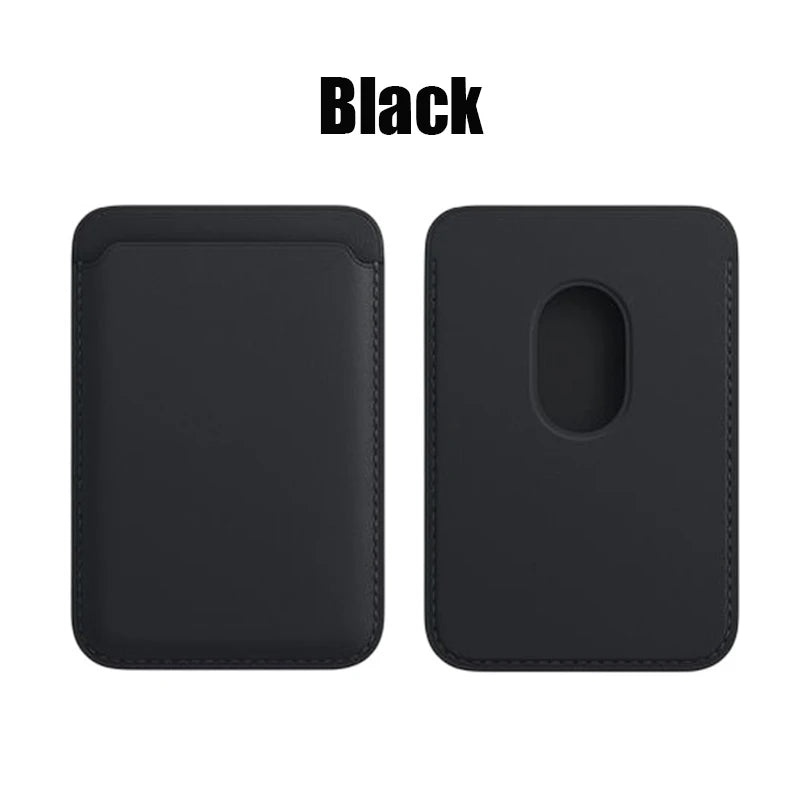 Leather Magnetic Card Holder Phone Case with MagSafe Compatibility