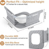 Gray adjustable bed sheet corner holders designed for a secure hold and featuring a durable ABS material and anti-slip base.