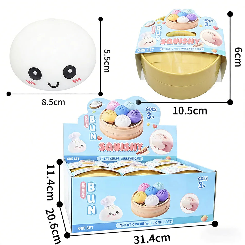 Juguete Anti-Estrés Baozi de Apretar