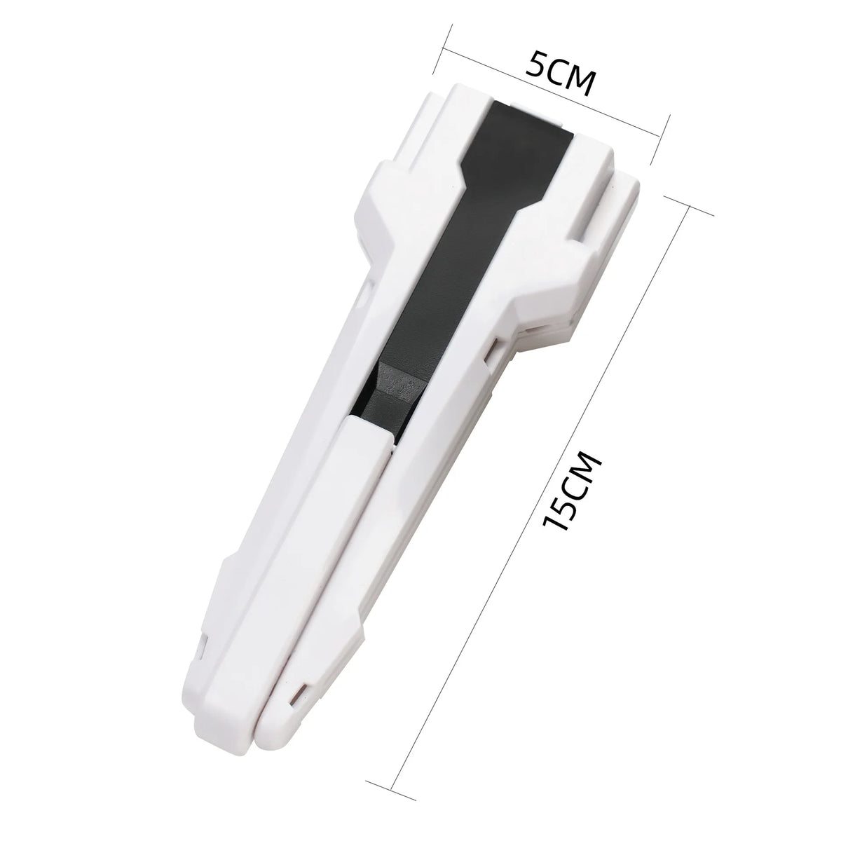 White Beyblade Burst BX Series Gyro Launcher Accessory for Kids shown with dimensions.