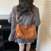 Rivet Punk Large Capacity Tote Bag with Adjustable Crossbody Strap