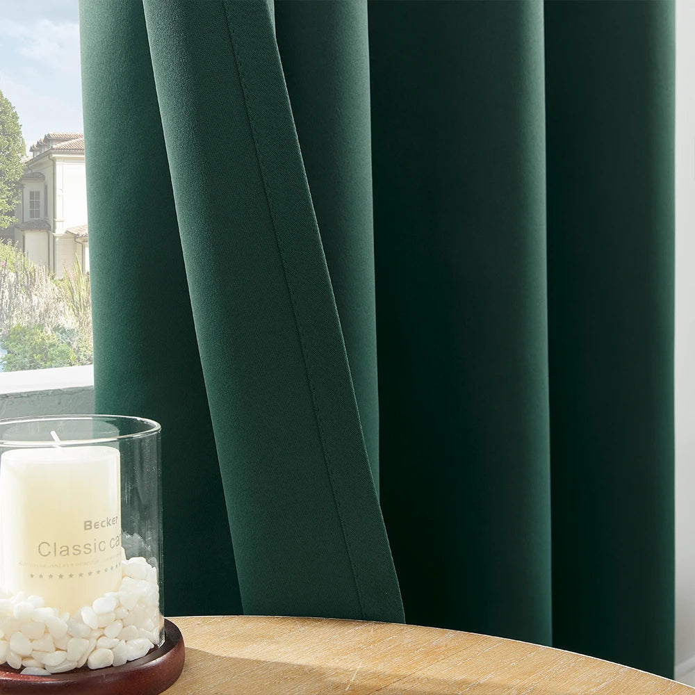 Solid Color Blackout Curtain for Bedroom and Living Room