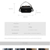 Classic Retro Crossbody Shoulder Bag with Textured Flap