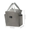 Insulated Canvas Lunch Bag with Double Pockets