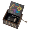 Hand-Cranked Wooden Music Box - 'You Are My Sunshine' Melody