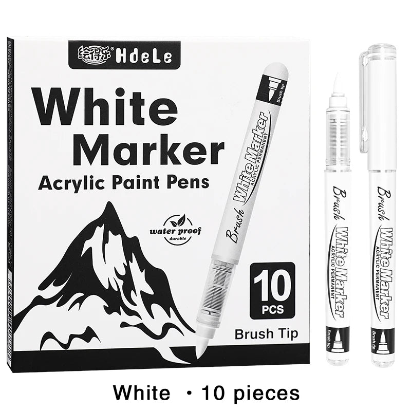 White Acrylic Paint Marker Pens