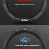 Carbon Fiber Steering Wheel Cover for Ford Models