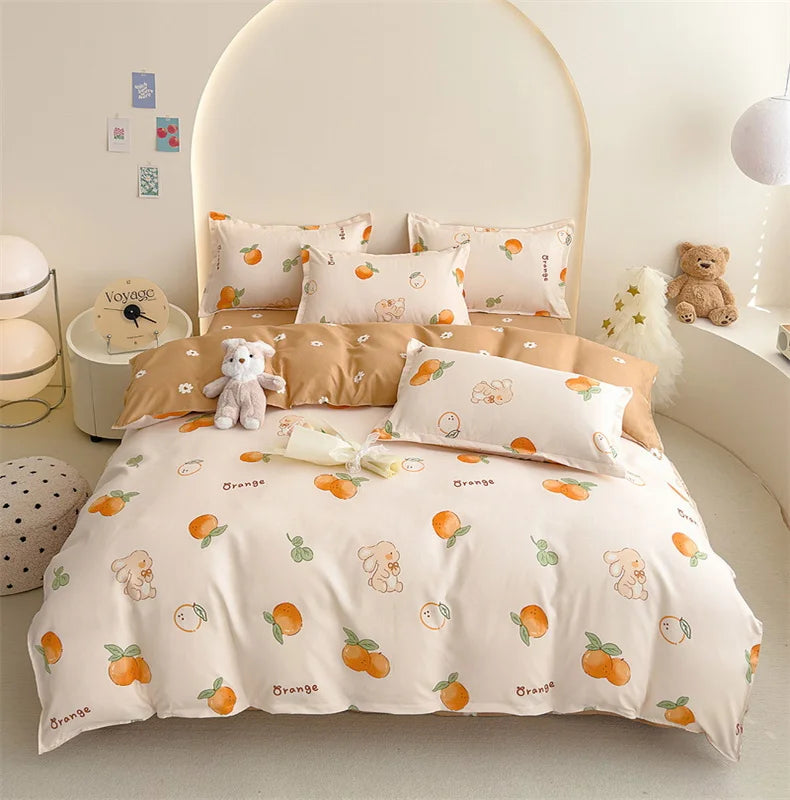 Brushed Polyester Duvet Cover with Matching Pillowcases