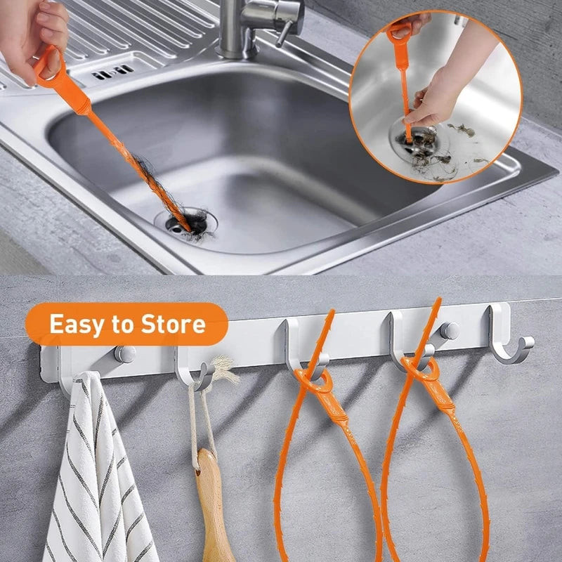 Flexible Drain Cleaning Snake for Shower and Sink Clogs