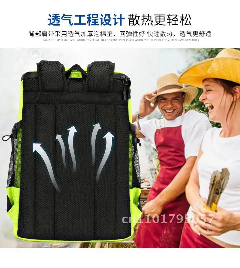 33L Insulated Cooler Backpack for Beach, Travel & Picnic