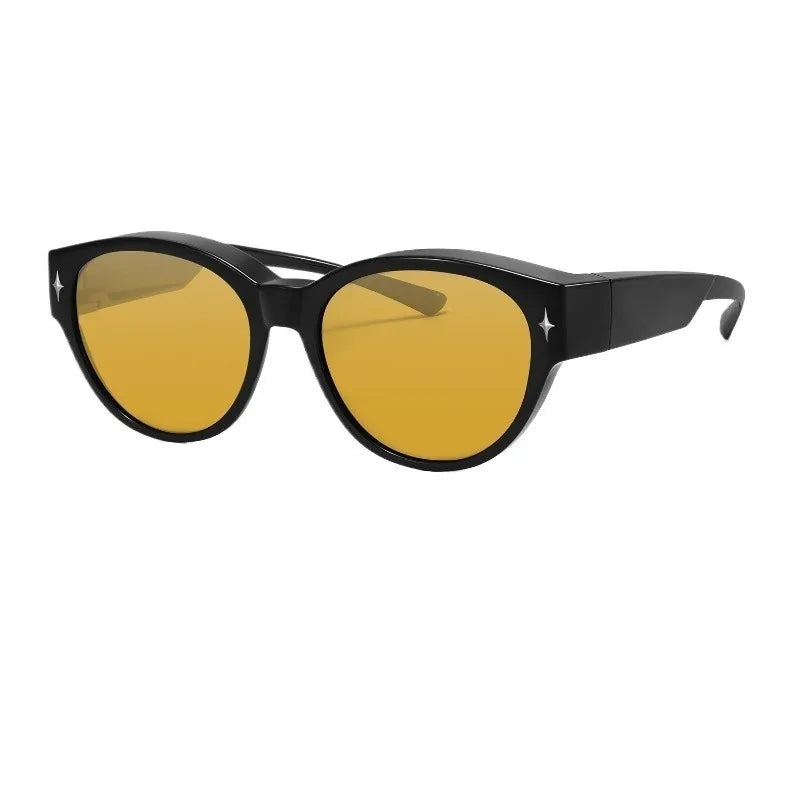Oversized Cat-Eye Fit-Over Sunglasses