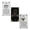 A set of three oracle cards featuring tiger, lion, and dragon spirit animals with corresponding meanings.