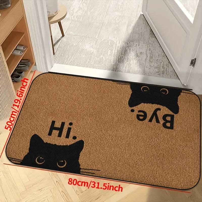 Cat Welcome & Farewell Doormat