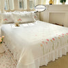 Embroidered Tulip Coverlet Set with Pillow Shams